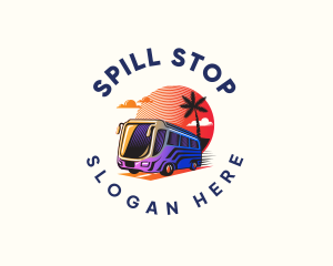 Tourist Bus Travel logo design