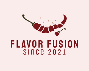 Taste - Spicy Pepper Ingredient logo design