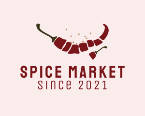 Spicy Pepper Ingredient logo design