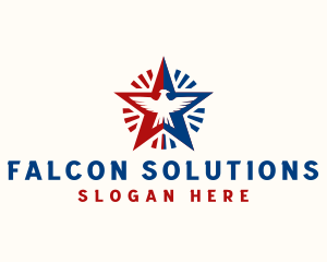 Falcon - Falcon Star Veteran logo design