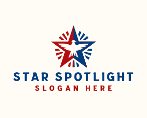 Falcon Star Veteran logo design