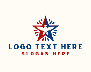 Politics - Falcon Star Veteran logo design