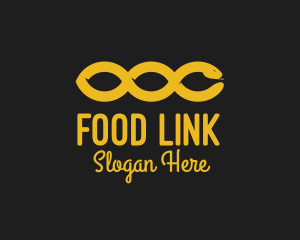 Golden Snake Chain logo design