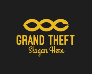 Golden - Golden Snake Chain logo design