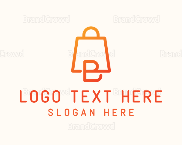 Bag Shopping Letter B Logo