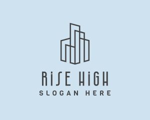 City High Rise Property Realtor logo design