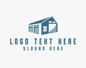 Stockroom - Industrial Logistics Factory logo design