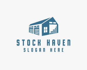 Stockroom - Industrial Logistics Factory logo design