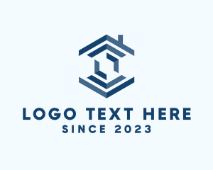 Leasing - House Architecture Real Estate logo design