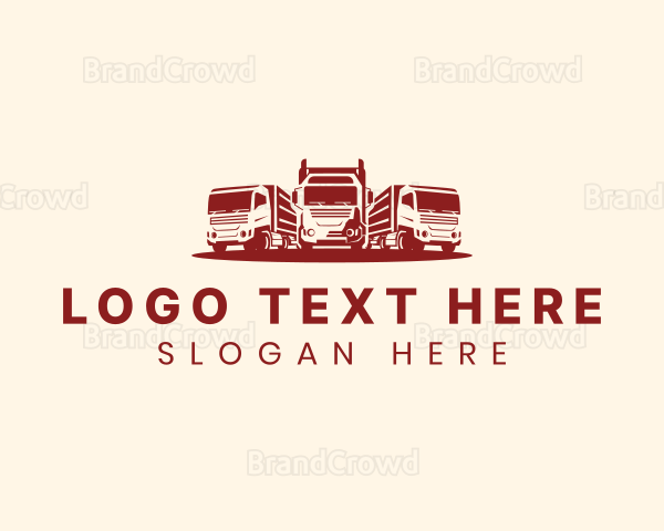 Truck Fleet Logistics Logo