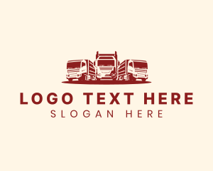 Delivery - Truck Fleet Logistics logo design