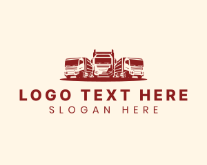 Truck Fleet Logistics Logo