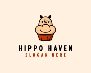 Hippo - Hippo Cupcake Bakery logo design