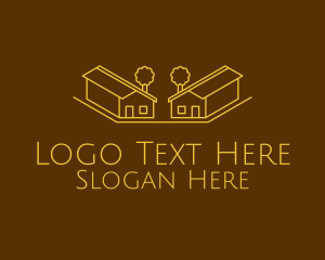 Warehouse - Golden Home Architect logo design