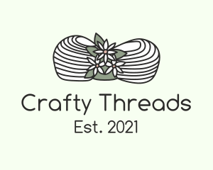 Flower Yarn Crochet  logo design