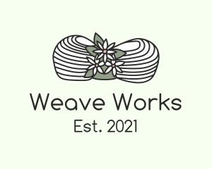 Loom - Flower Yarn Crochet logo design