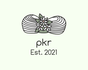 Knit - Flower Yarn Crochet logo design