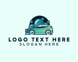 Cleaning - Car Cleaning Bubbles logo design
