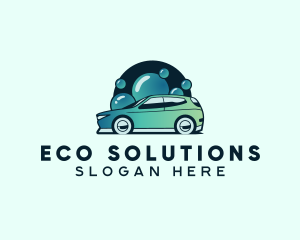 Car - Car Cleaning Bubbles logo design