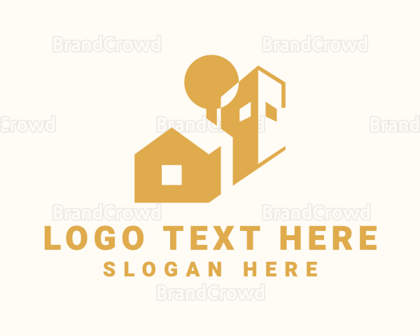 Golden Real Estate Property Logo