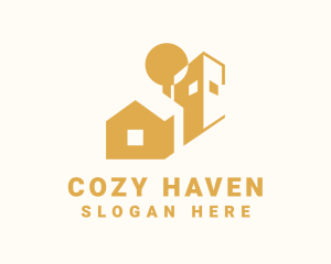 Golden Real Estate Property logo design