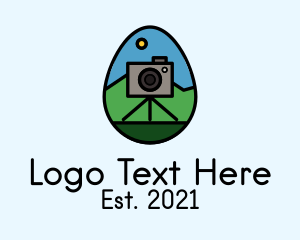Photo Camera Egg  Logo
