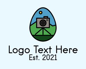 Photo Booth - Photo Camera Egg logo design