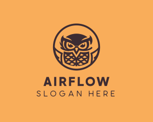 Modern Owl Aviary logo design