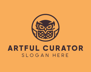 Modern Owl Aviary logo design