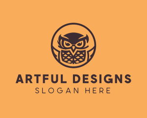 Modern Owl Aviary logo design