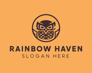 Modern Owl Aviary logo design