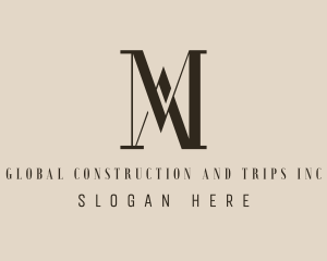 Brown - Modern Legal Attorney Letter MA logo design