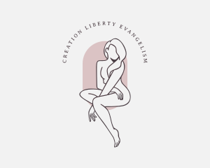 Beauty Nude Female logo design