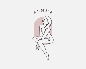 Beauty Nude Female logo design