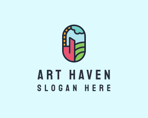 Stained Glass Window logo design