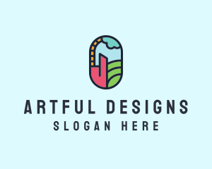 Stained Glass Window logo design