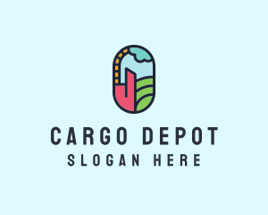 Depot - Stained Glass Window logo design