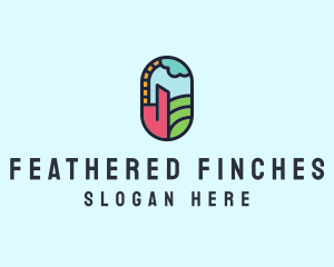 Stained Glass Window logo design