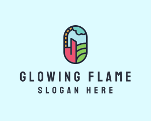 Stained Glass Window logo design