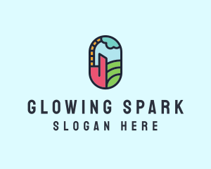 Stained Glass Window logo design