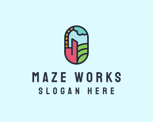 Stained Glass Window logo design