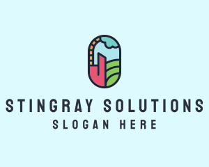 Stained Glass Window logo design