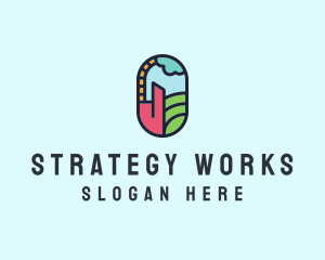 Stained Glass Window logo design