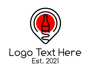 Browse - Liquor Location Pin logo design