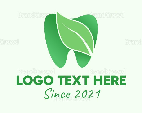 Green Natural Dentist Logo