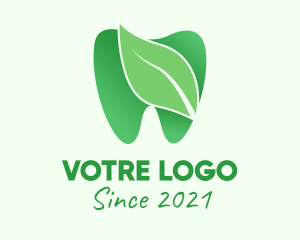 Oral Care - Green Natural Dentist logo design