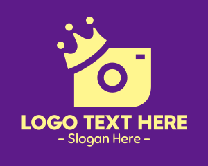 Snapshot - Yellow Camera Crown logo design