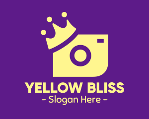 Yellow - Yellow Camera Crown logo design