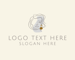 Lux - Beauty Fashion Earring logo design