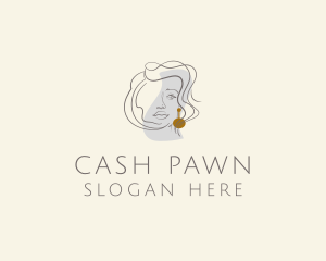 Pawn - Beauty Fashion Earring logo design